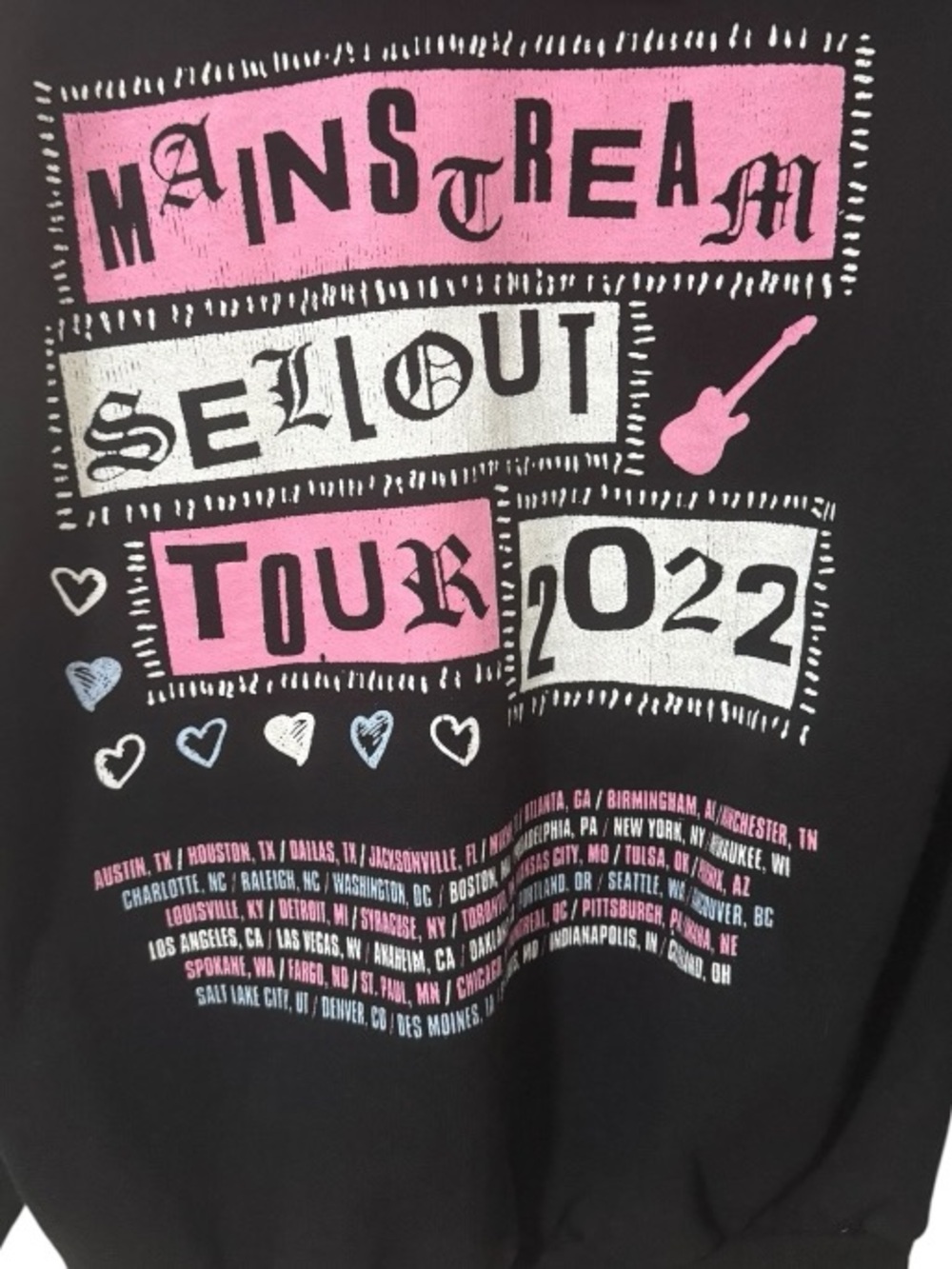 Rare Machine Gun Kelly (MGK) Mainstream Sellout Tour 2022 Zip-Up Hoodie - Picture 6 of 9